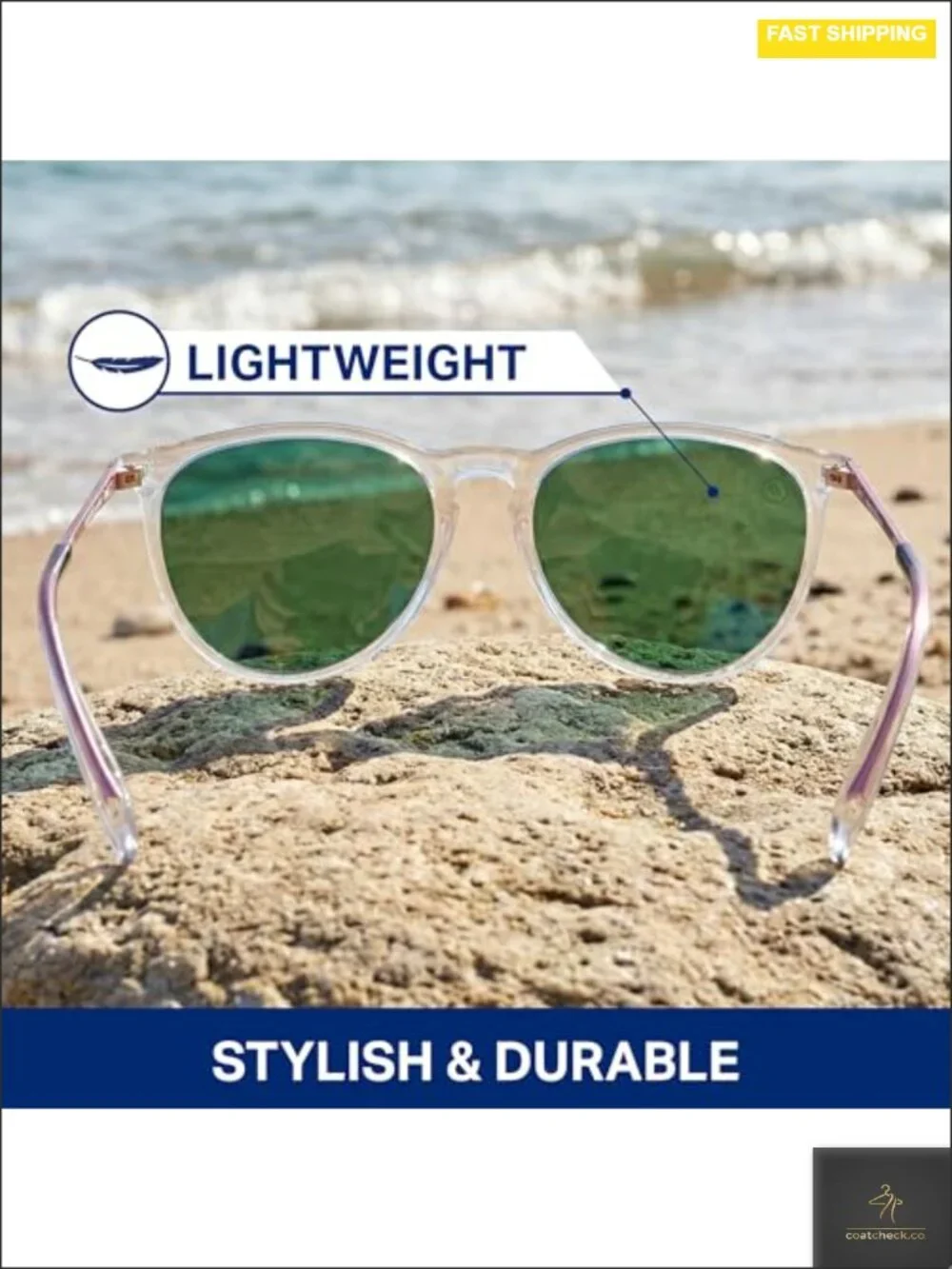 Polarized Sunglasses Classic Mixed Metal Frame 100% UV Protection